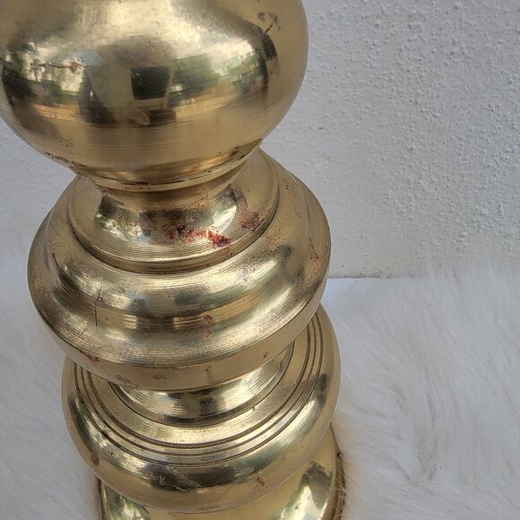 Homco Japan Brass Candlestick Holder 18\